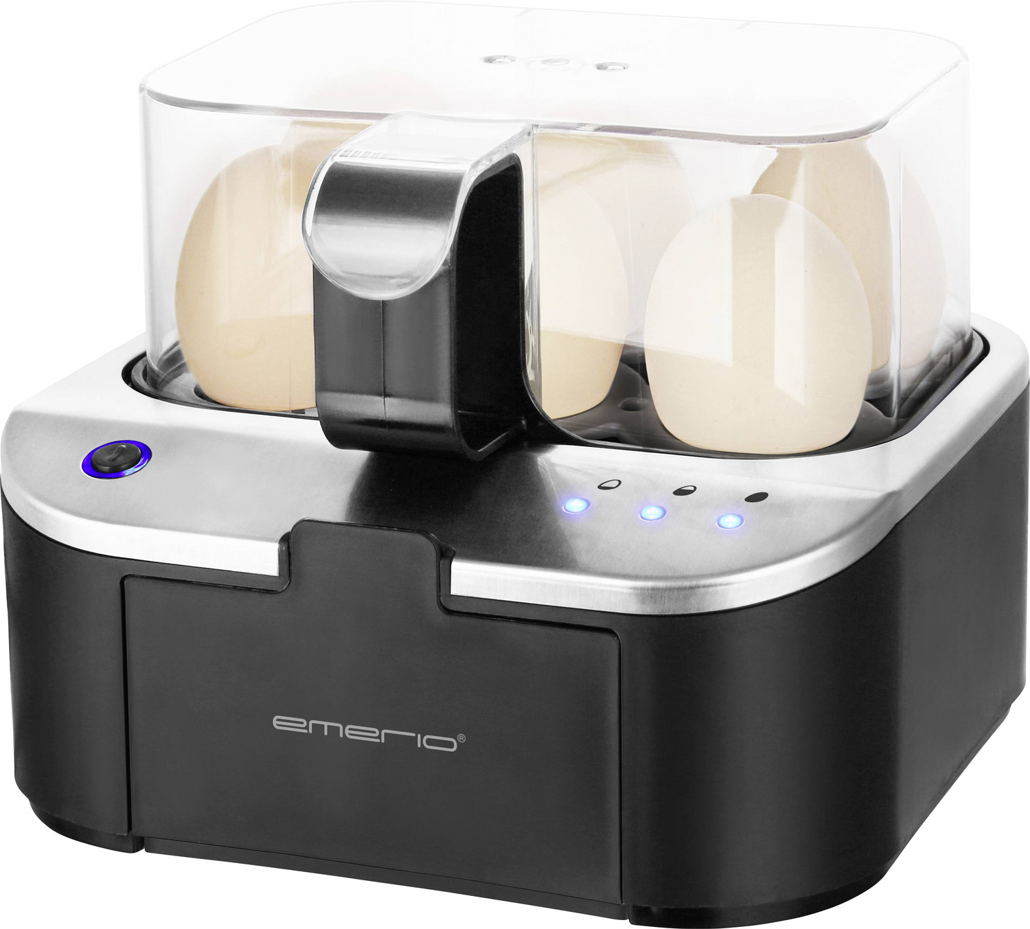 B-Ware Emerio Eb 123177.12 Eierkocher Bpa Frei Schwarz Edelstahl Kleinküchengerät