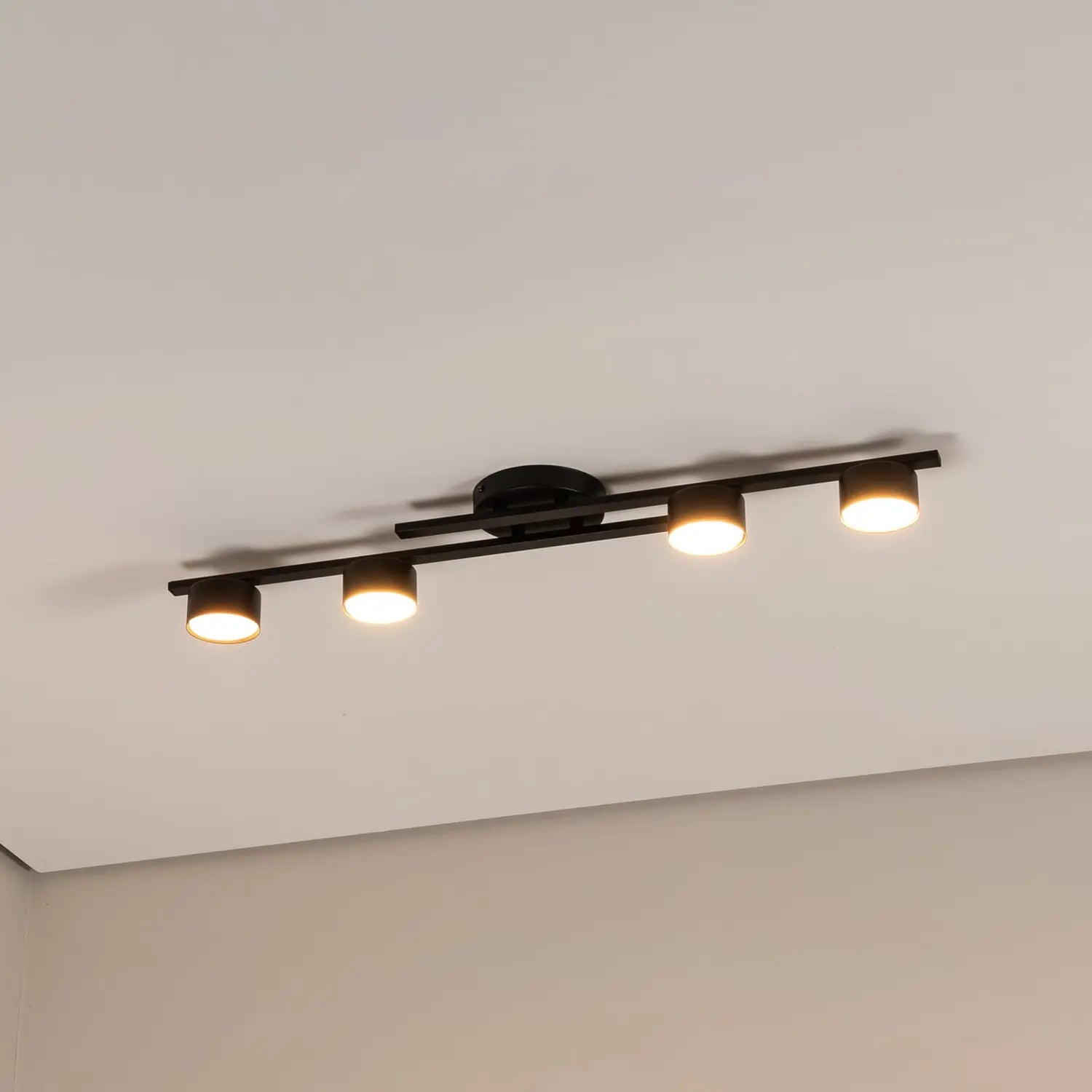 B-Ware Emibig Deckenlampe Deckenleuchte Fragment Schwarz Metall Dimmbar Beleuchtung