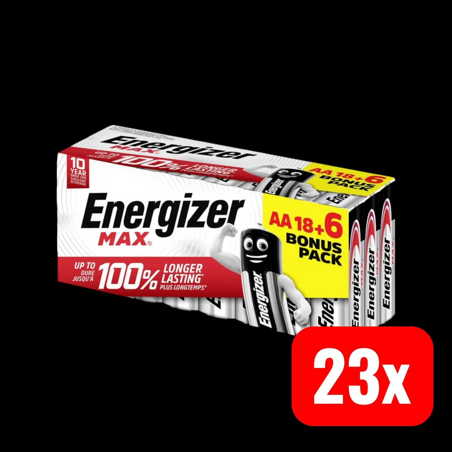 B-Ware Energizer Max Mignon (Aa) Batterie Alkali Mangan 1.5 V Ladeakku 23 Stück