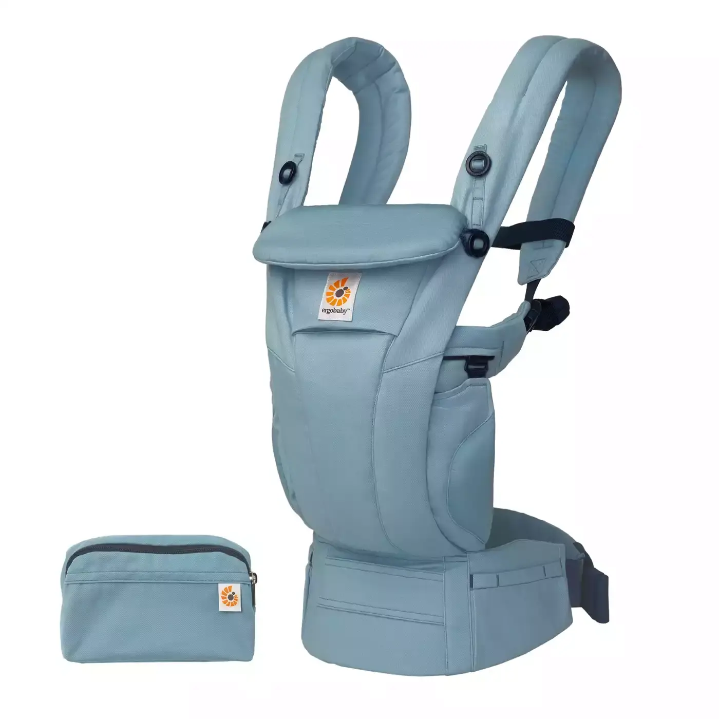 B-Ware Erg Obaby Omni Dream Babytrage Tragesystem Babytragehilfe Slate Blue Baumwolle