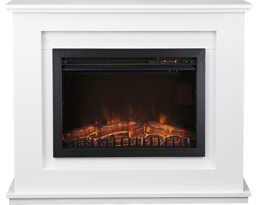 B-Ware Essentials Elektro Kaminofen Elektrokamin Essentials Smart Home 2000 W Deko Weiß