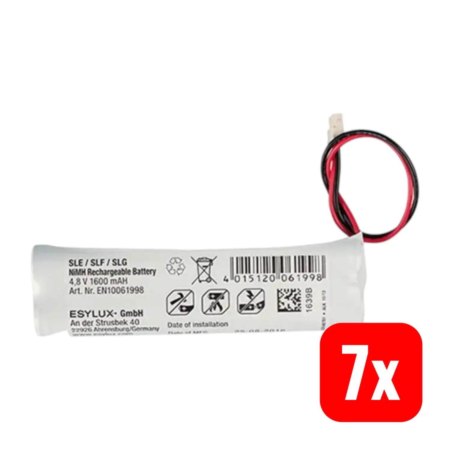 B-Ware Esylux Akku Batterie Notleuchte Ersatzakku Ni Mh Sle Slf 4 Zellen 7 Stück