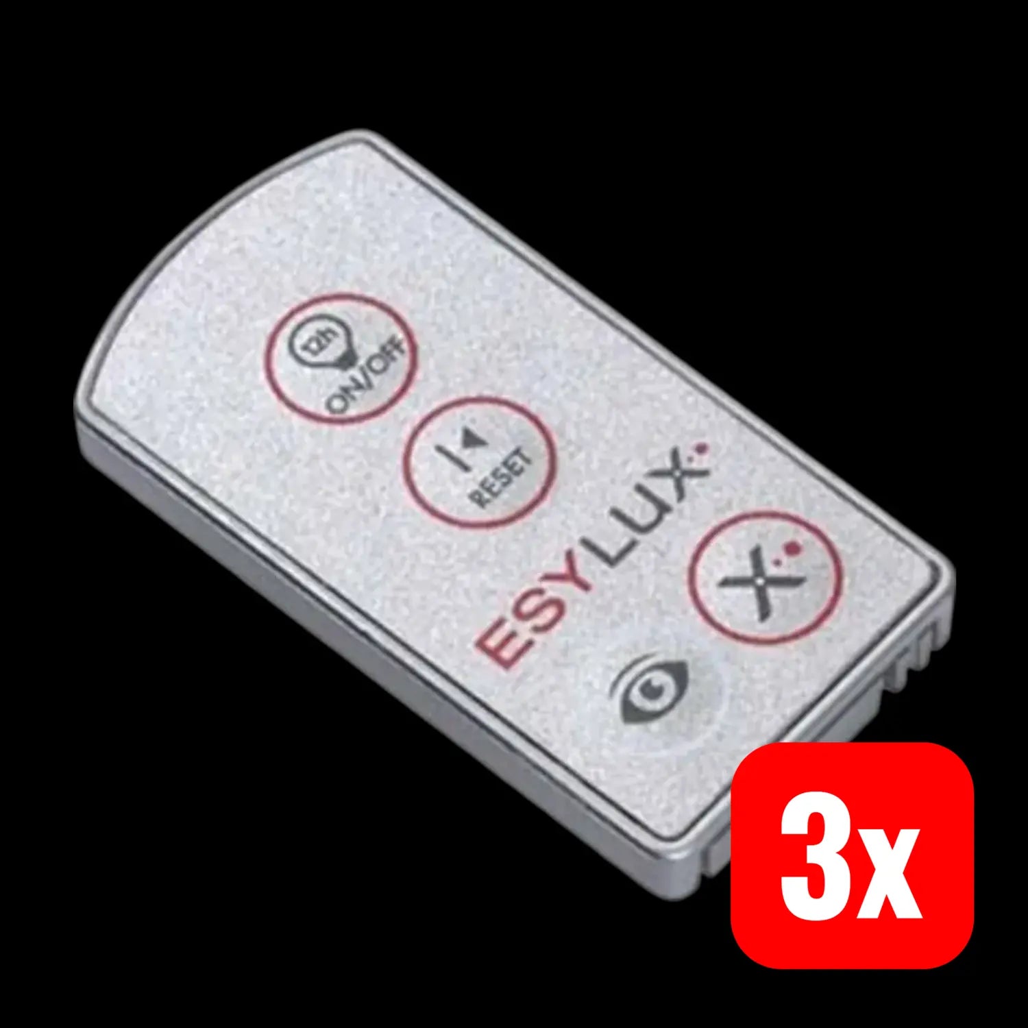 B-Ware Esylux Fernbedienung Handsender Em10016011 Bewegungsmelder Silber 3 Stück