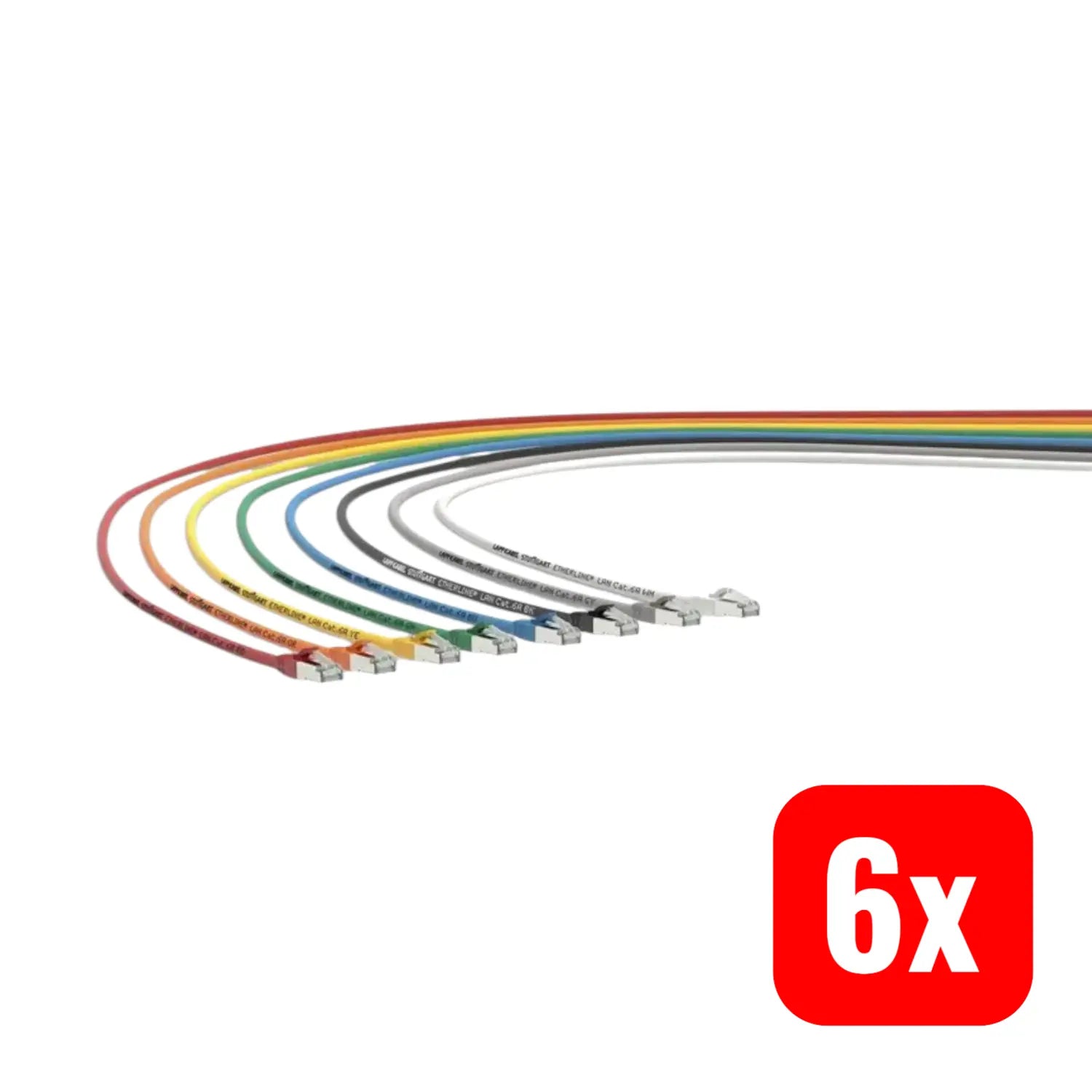 B-Ware Lapp Patchkabel Netzwerkkabel Rj45 Kabel Cat 6a Ethernet Anschluss 1 M 6 Stück