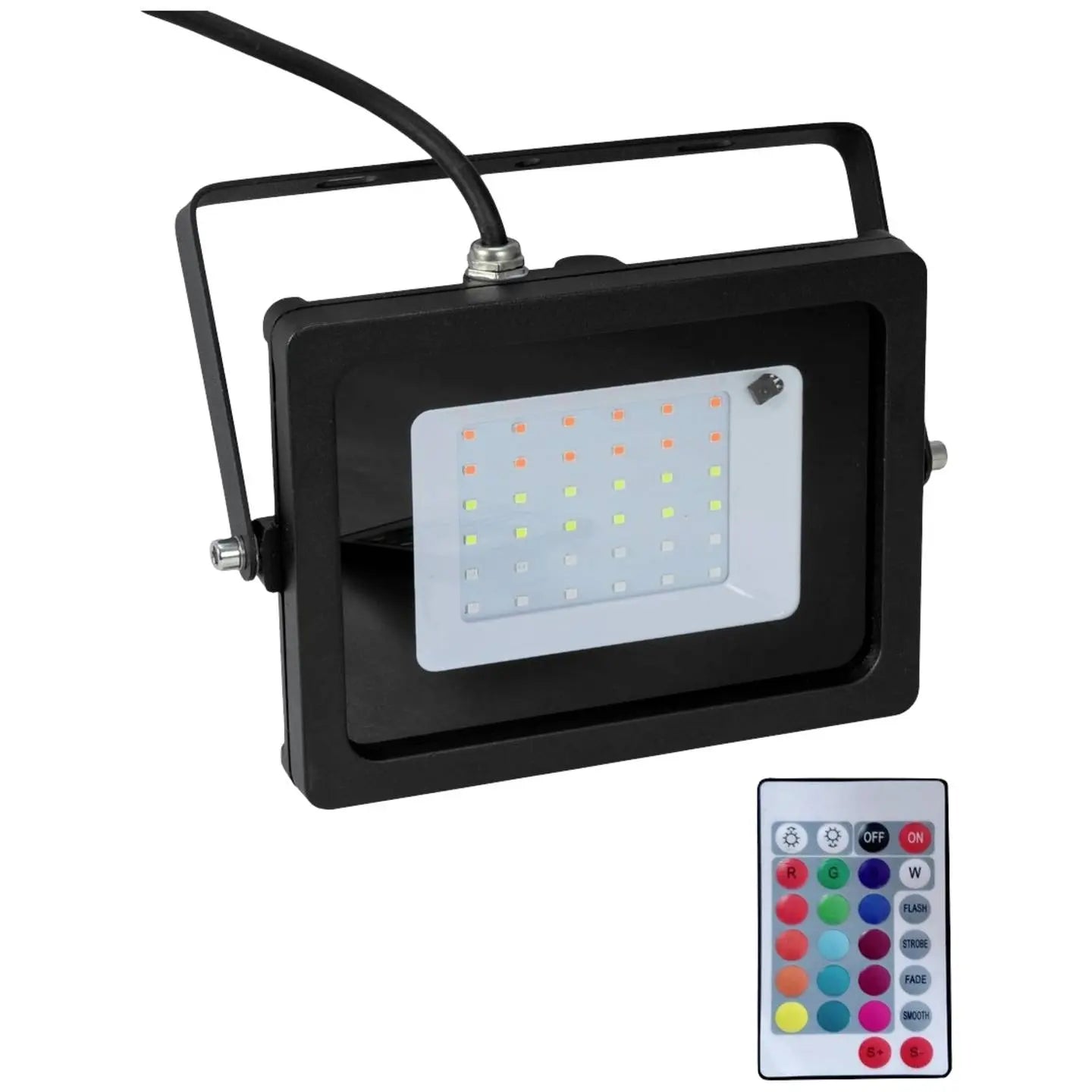 B-Ware Eurolite Led Fluter Strahler Rgb Flutlicht Außen Scheinwerfer Schwarz