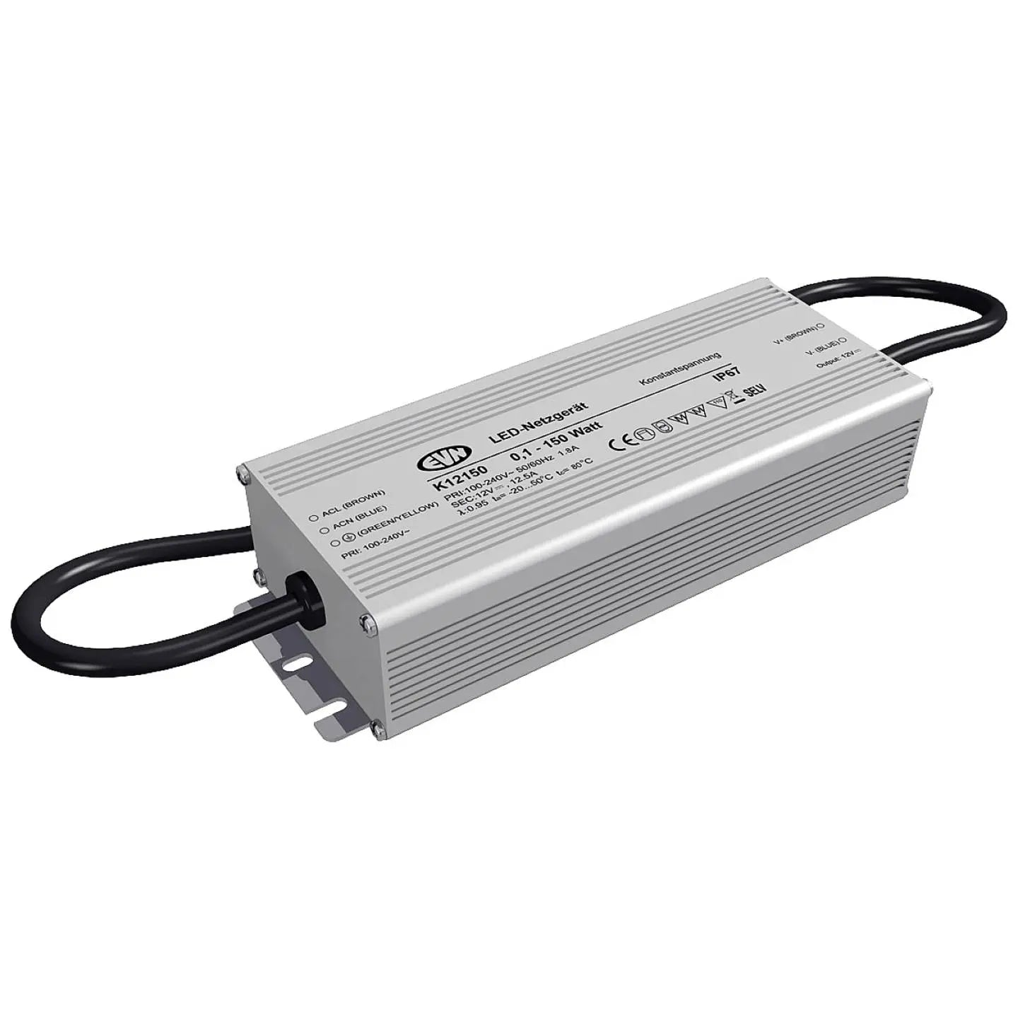 B-Ware Evn Led Trafo Stromversorgung Netzteil Konstantspannung 12 Vdc Kabel Ip67