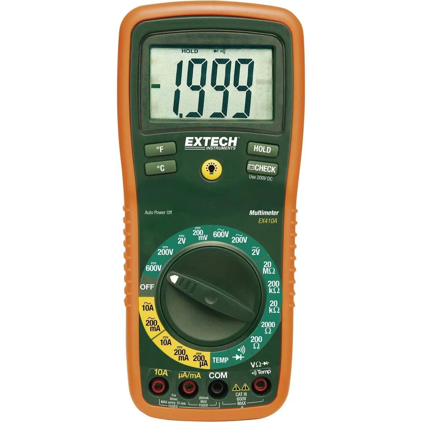 B-Ware Extech Ex410 A Digitales Hand Multimeter Cat Iii 600 V Manuelle Bereichswahl