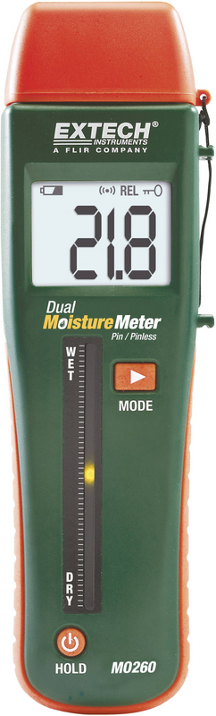 B-Ware Extech Mo260 Materialfeuchtemessgerät Messbereich Baufeuchtigkeit Messgerät
