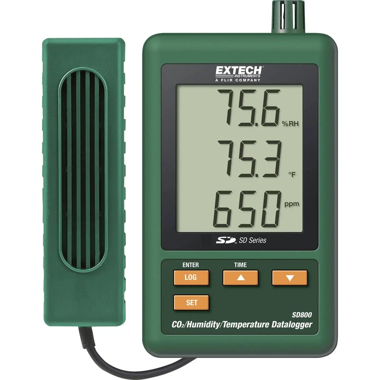 B-Ware Extech Sd800 Multi Datenlogger Messgröße Temperatur Co2 Luftfeuchtigkeit