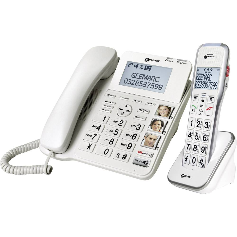 B-Ware Geemarc Amplidect 595 Combi Schnurgebundenes Seniorentelefon Anrufbeantworter156