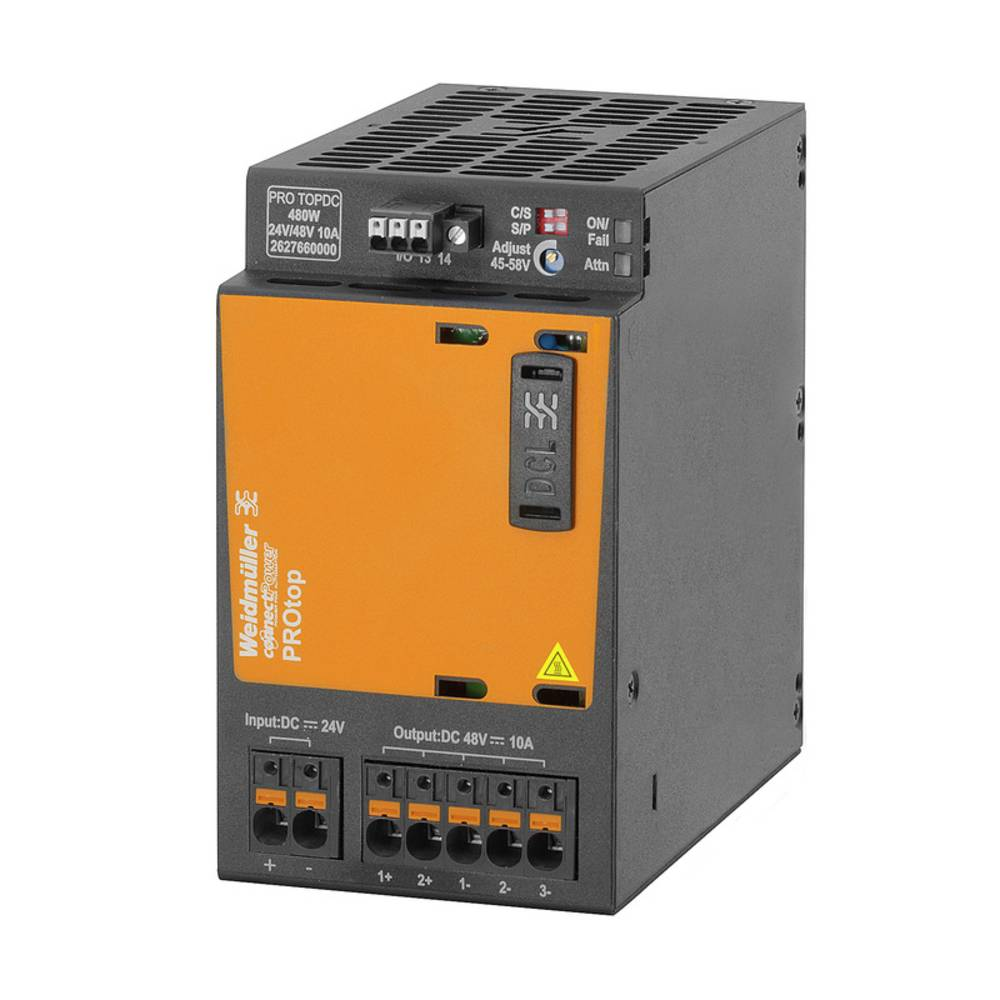 B-Ware Weidmüller Pro Topdc 24 V/48 V 10 A Dc/Dc Wandler 10 A 480 W 56 V Schaltnetzteil