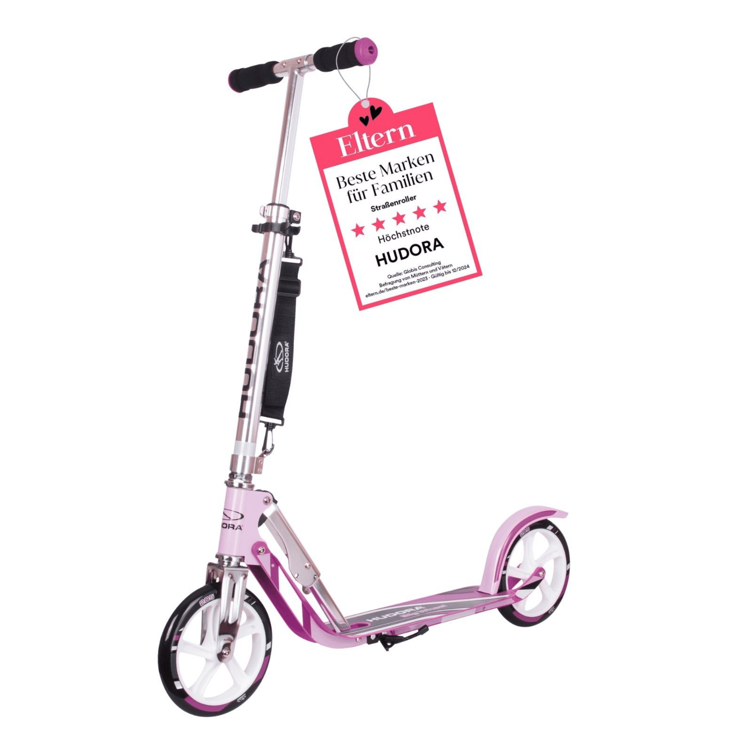 B-Ware Hudora 205 Lila Kinderroller Kickroller Roller City Roller Klapproller Scoo248