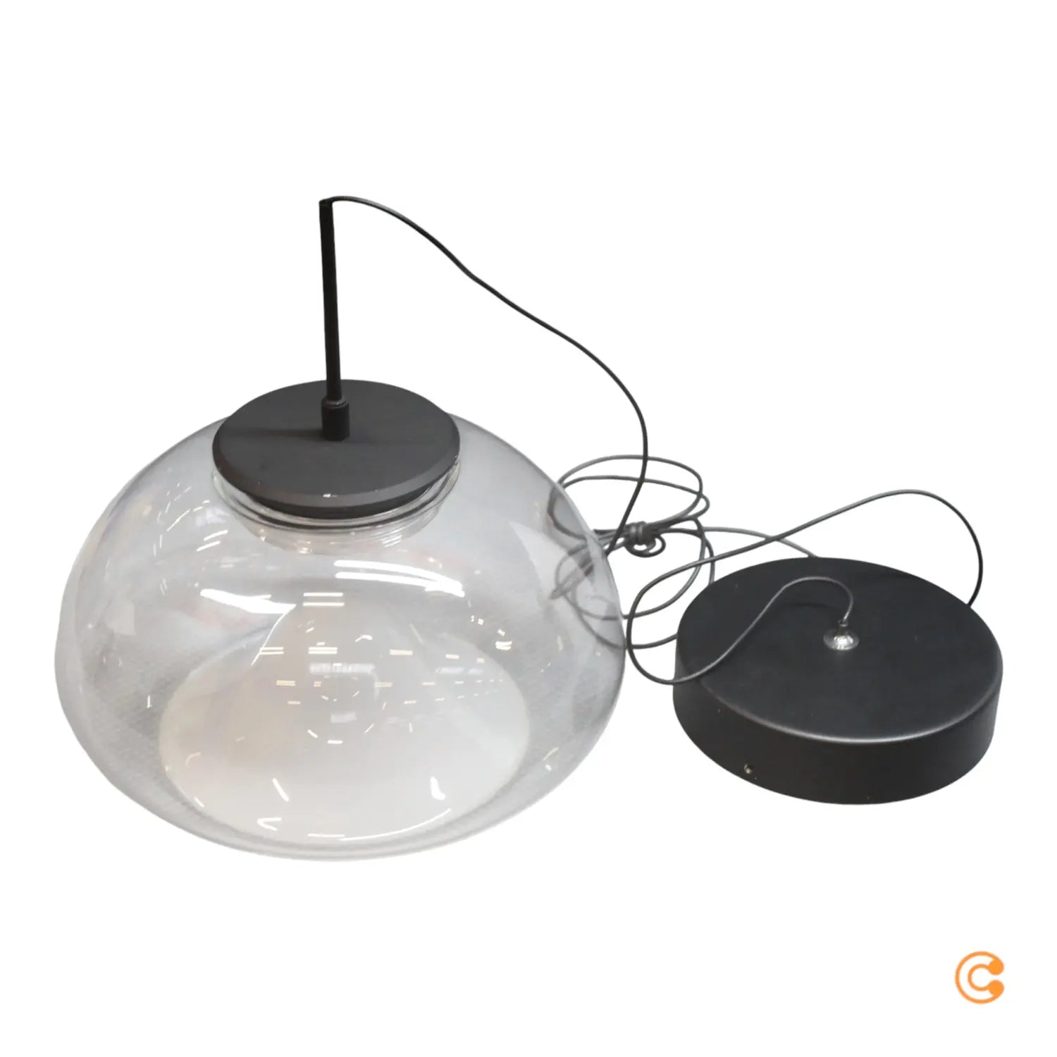B-Ware Fabas Luce Led Hängeleuchte Pendelleuchte Brena Transparent Dimmbar Cct 1 Flg