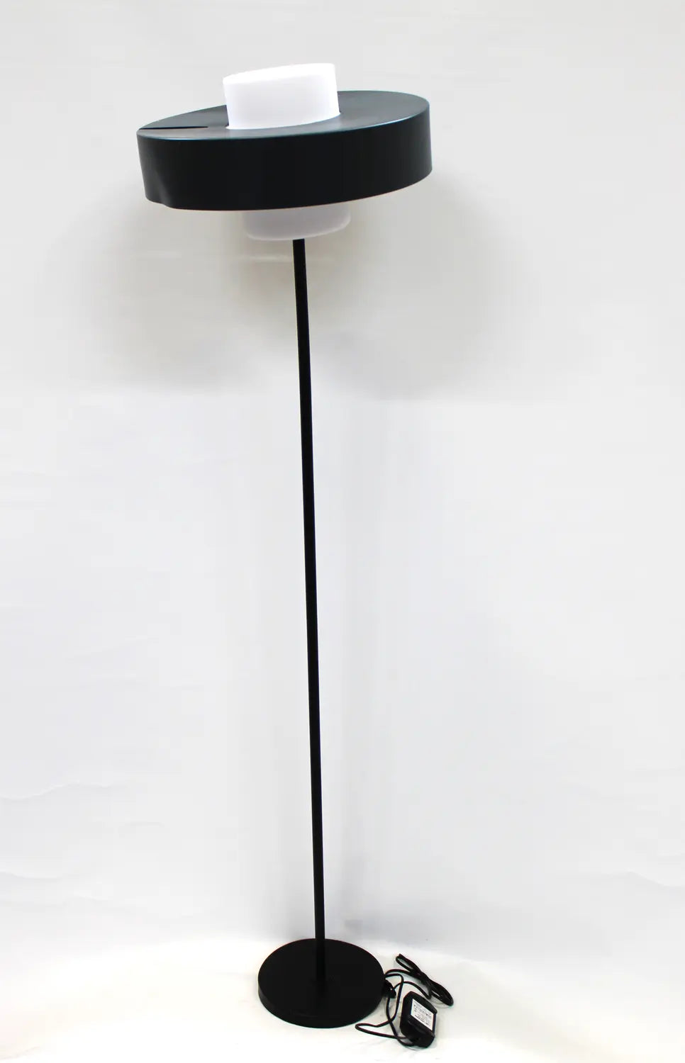 B-Ware Fabas Luce Stehleuchte Loto Schwarz Glas Fußdimmer E27 Led 170cm Siehe Text/Foto