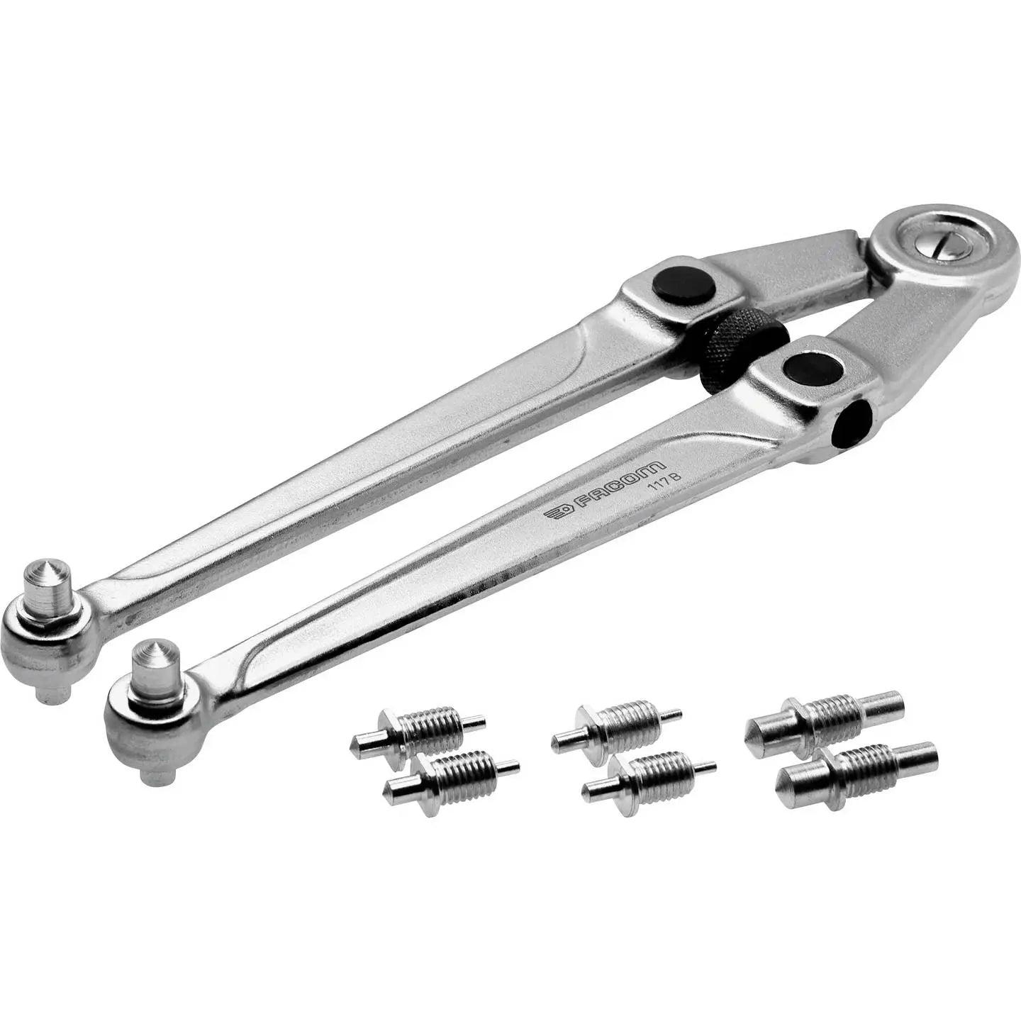 B-Ware Facom Stirnlochschlüssel Mutternschlüssel Hakenschlüssel Einstellbar 245 Mm
