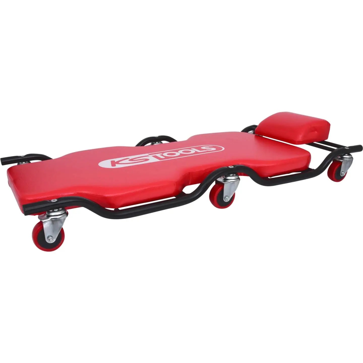 B-Ware Ks Tools Fahrbare Liege Rollbrett Transportroller Metall L X B 1160 X 540 Mm Rot