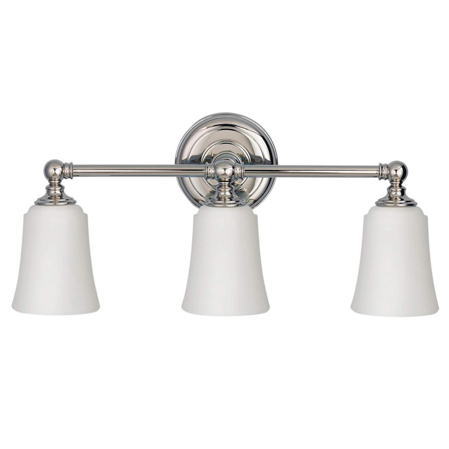B-Ware Feiss Badezimmer Wandleuchte Badlampe Huguenot Lake Chrom Weiß 3 Flammig G9 Led
