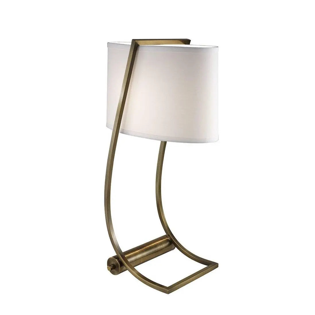 B-Ware Feiss Tischlampe Schreibtischlampe Usb Port Textil Lampe Messing