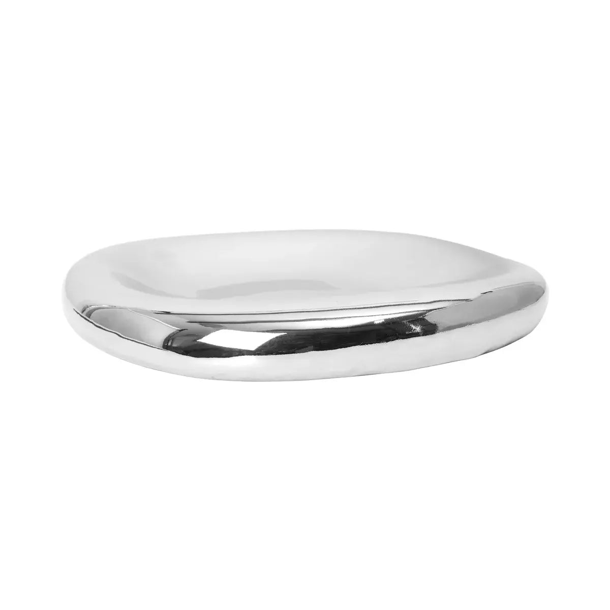 B-Ware Schale Schüssel Ferm Living Bellure Steinzeug Silber Schale Wohnaccessoire