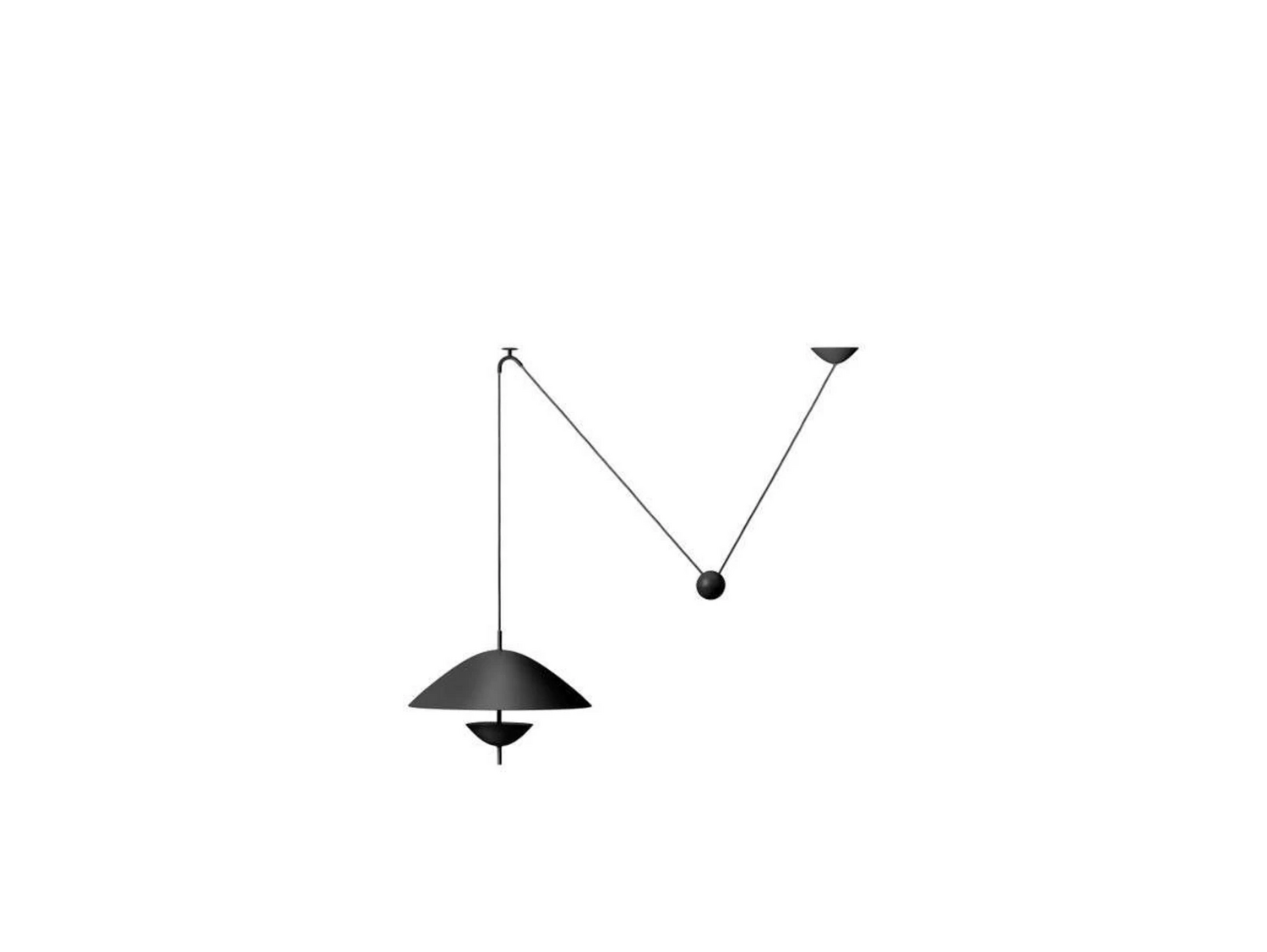 B-Ware Ferm Living Hängeleuchte Lod Pendelleuchte Lampe Leuchte Schwarz Eisen ø50cm165