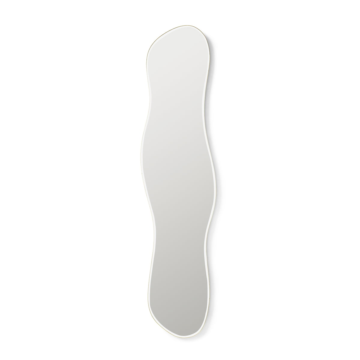 B-Ware Ferm Living Wandspiegel Spiegel Pond Messing 40 X 164 Cm Asymmetrisch