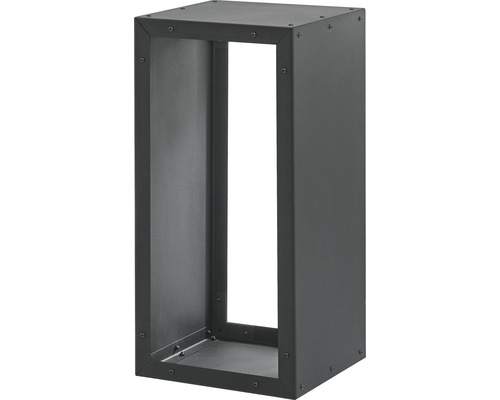 B-Ware Dolle Kaminholzregal Brennholzständer Firewood Schwarz 77x38x35 Cm