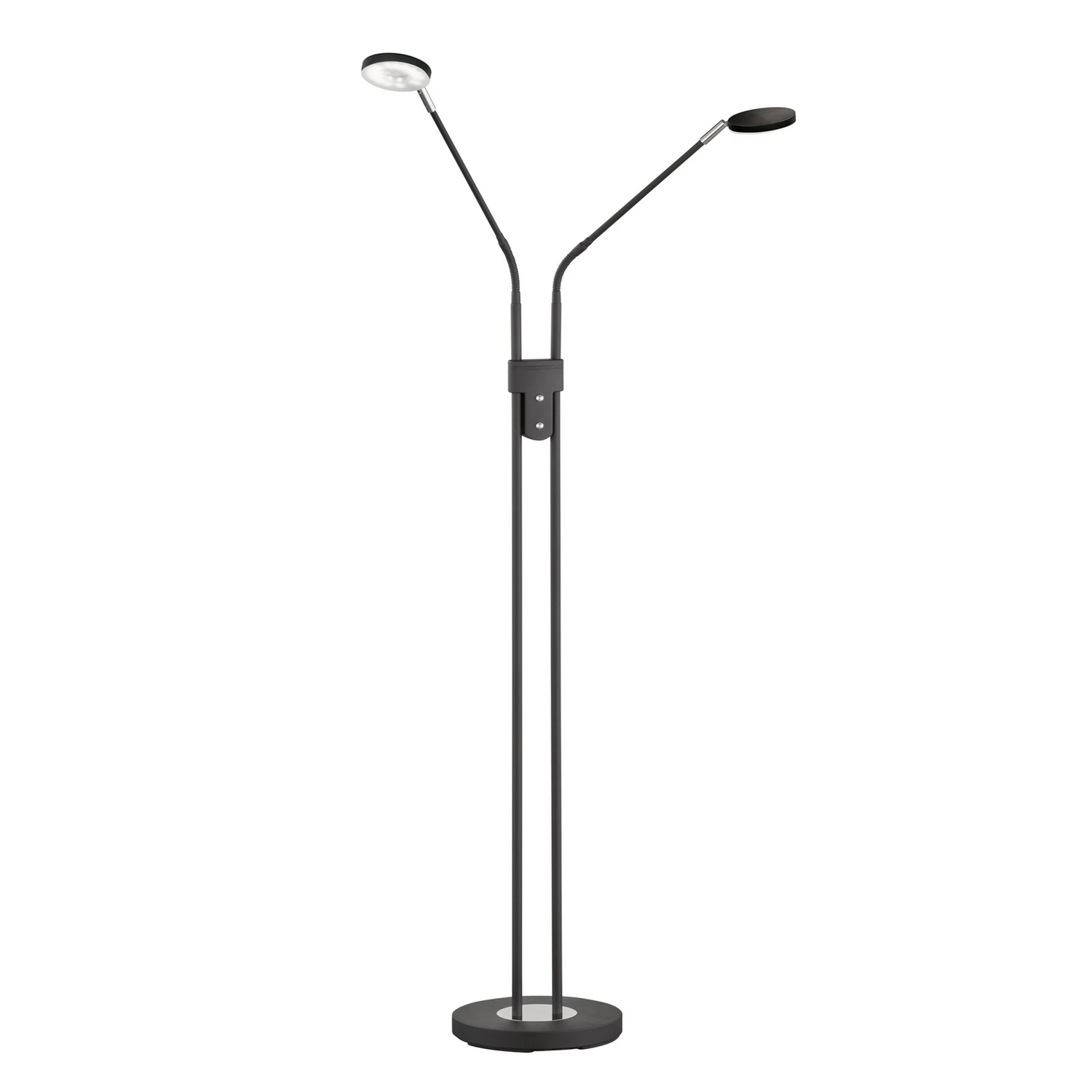 B-Ware Stehleuchte Bodenlampe Fh Lighting Led Leuchte Lunia Sandschwarz Schalter Dimmer