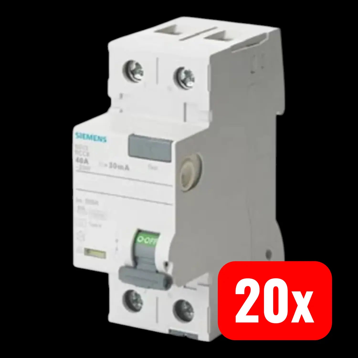 B-Ware Siemens Fi Schutzschalter Fehlerstromschutzschalter Sentron 5 Sv3 25 A 20 Stück