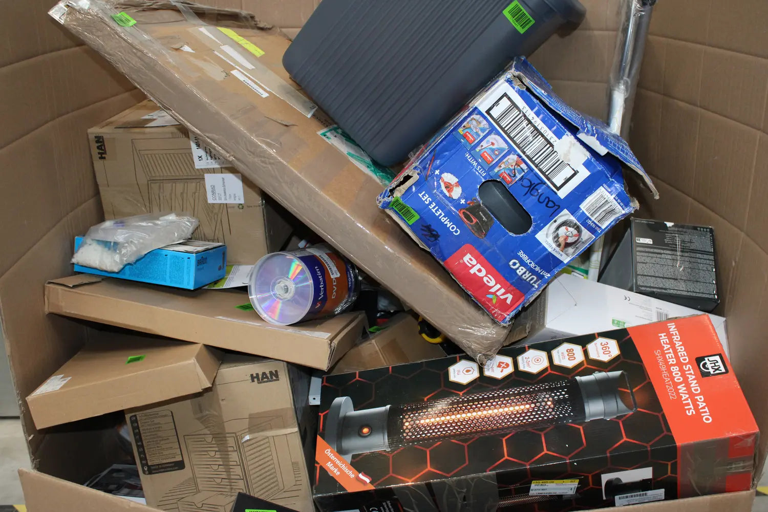 Restposten 126 Artikel Elektro Werkzeug Haushalt Rasierer Zubehör Büro Gemischt