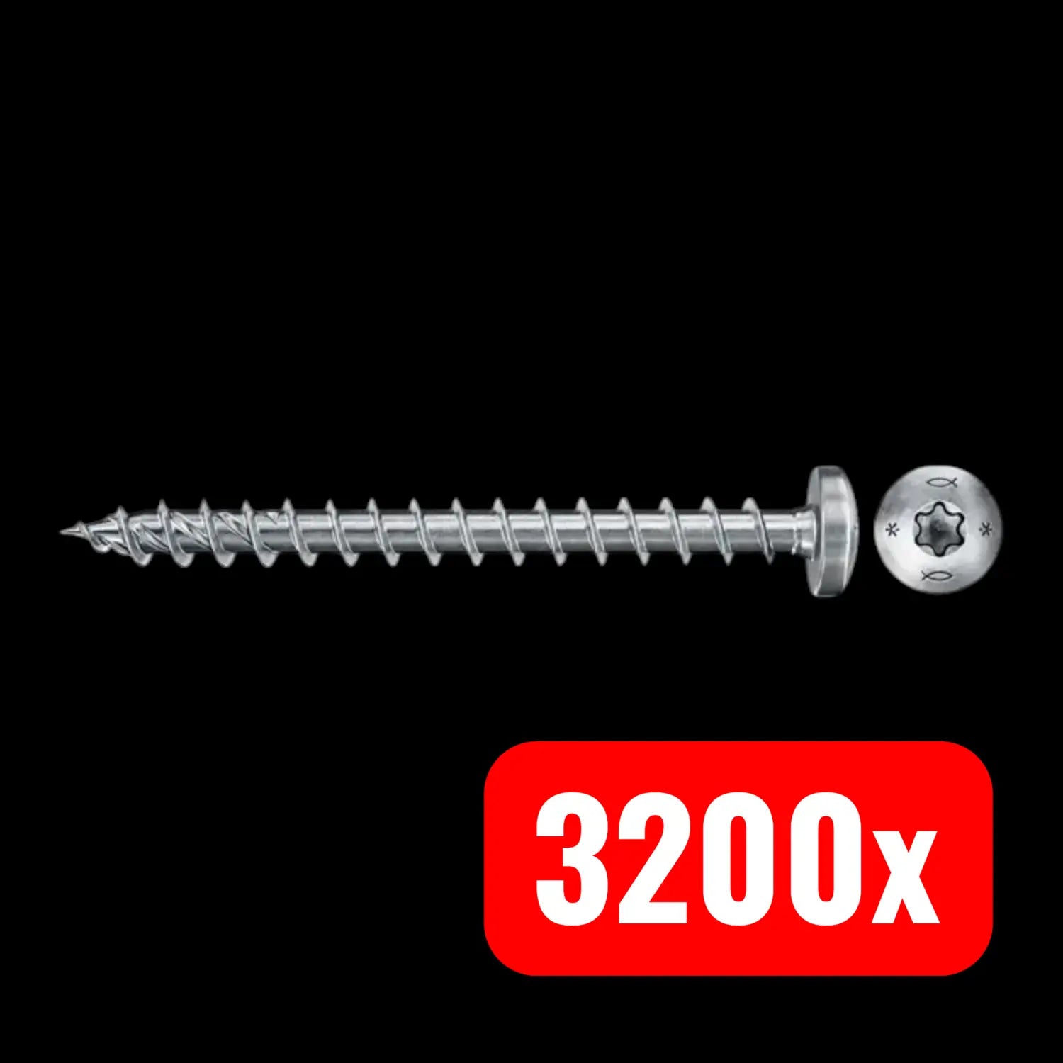 B-Ware Fischer Power Fast Ii Schraube Befestigung 4,5x30 Ph Blvz Tx 20 Vg 3200 Stück