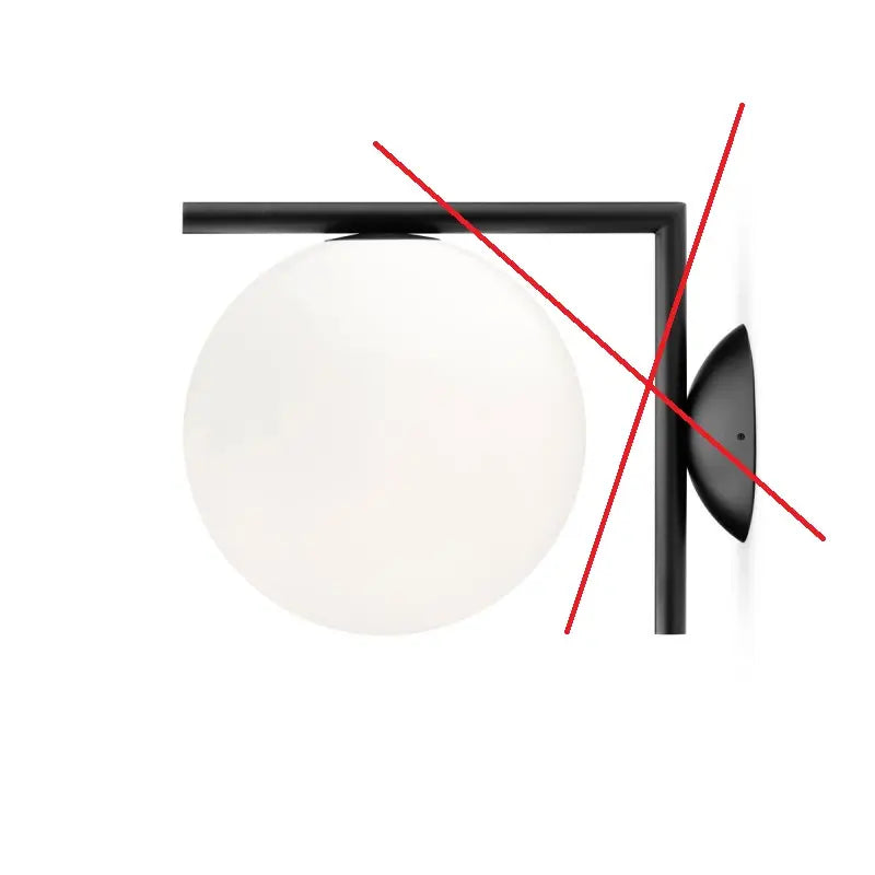 B-Ware Flos Ic C/W1 Bro Wandleuchte Deckenlampe Wandleuchte Deckenlampe Siehe Text