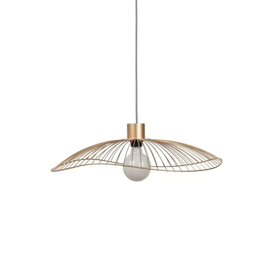 B-Ware Forestier Pendelleuchte Hängeleuchte Colibri Lampe Gold 56 Cm E27 Led Leuchte