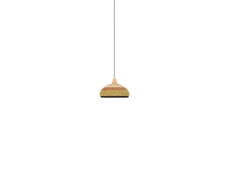 Forestier Pendelleuchte Hängelampe Leuchte Grün Rattan Hanf E27 Designer Jette B-Ware