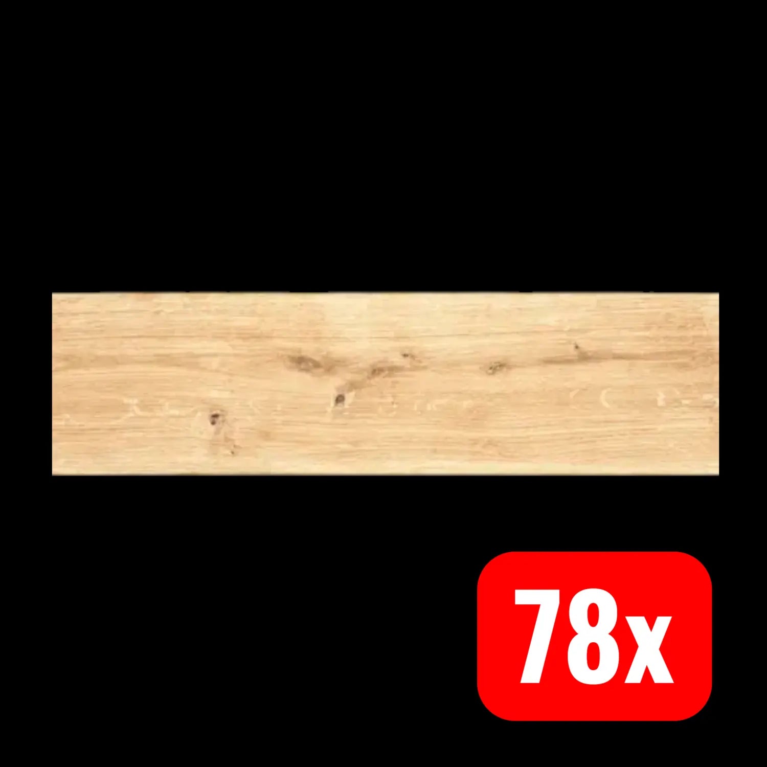 B-Ware Feinsteinzeug Fliese Fiumicino Wandfliese Bodenfliese Beige Holzoptik 78 Stück