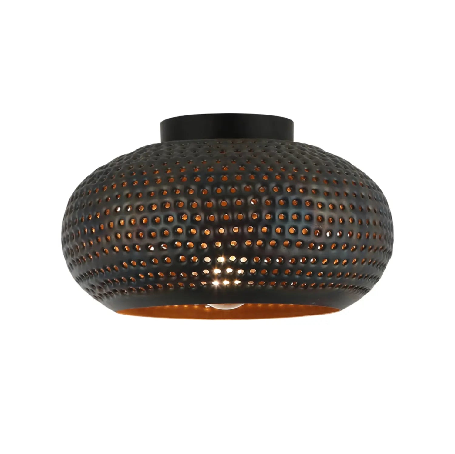 B-Ware Freelight Deckenlampe Deckenleuchte Fori Braun Metall E27 Led Lampe ø 35 Cm