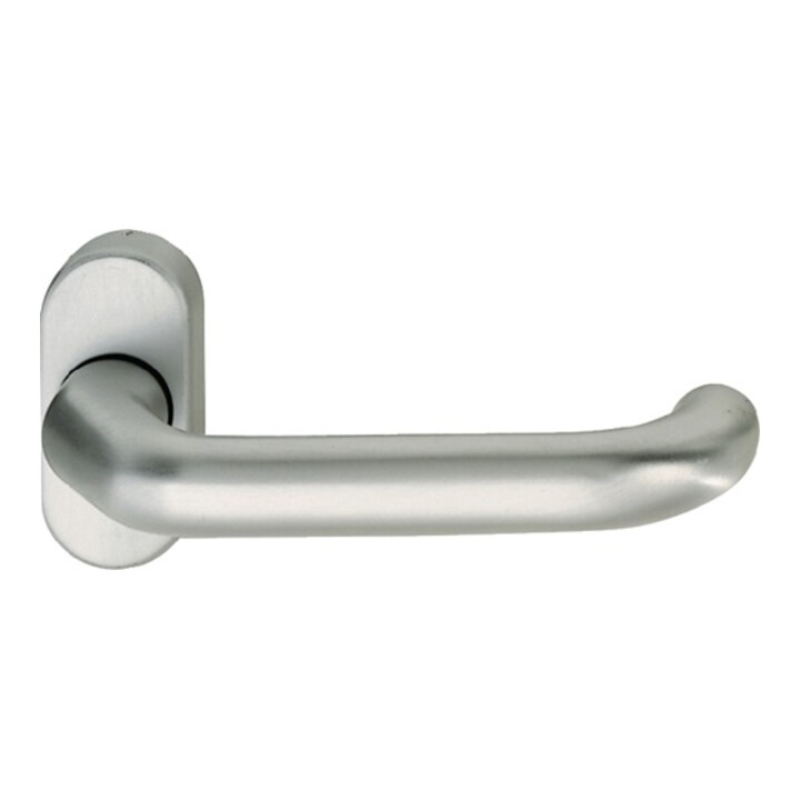 B-Ware Fsb Profiltürdrücker Griff Türbeschlag Aluminium 06 1146 Oval Naturfarbig 0105