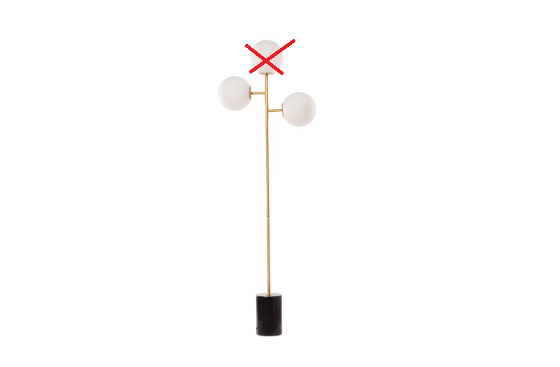 B-Ware Pols Potten Full Moon Stehleucht Stehlampe Lampe Schwarz Messing Siehe Text/Foto