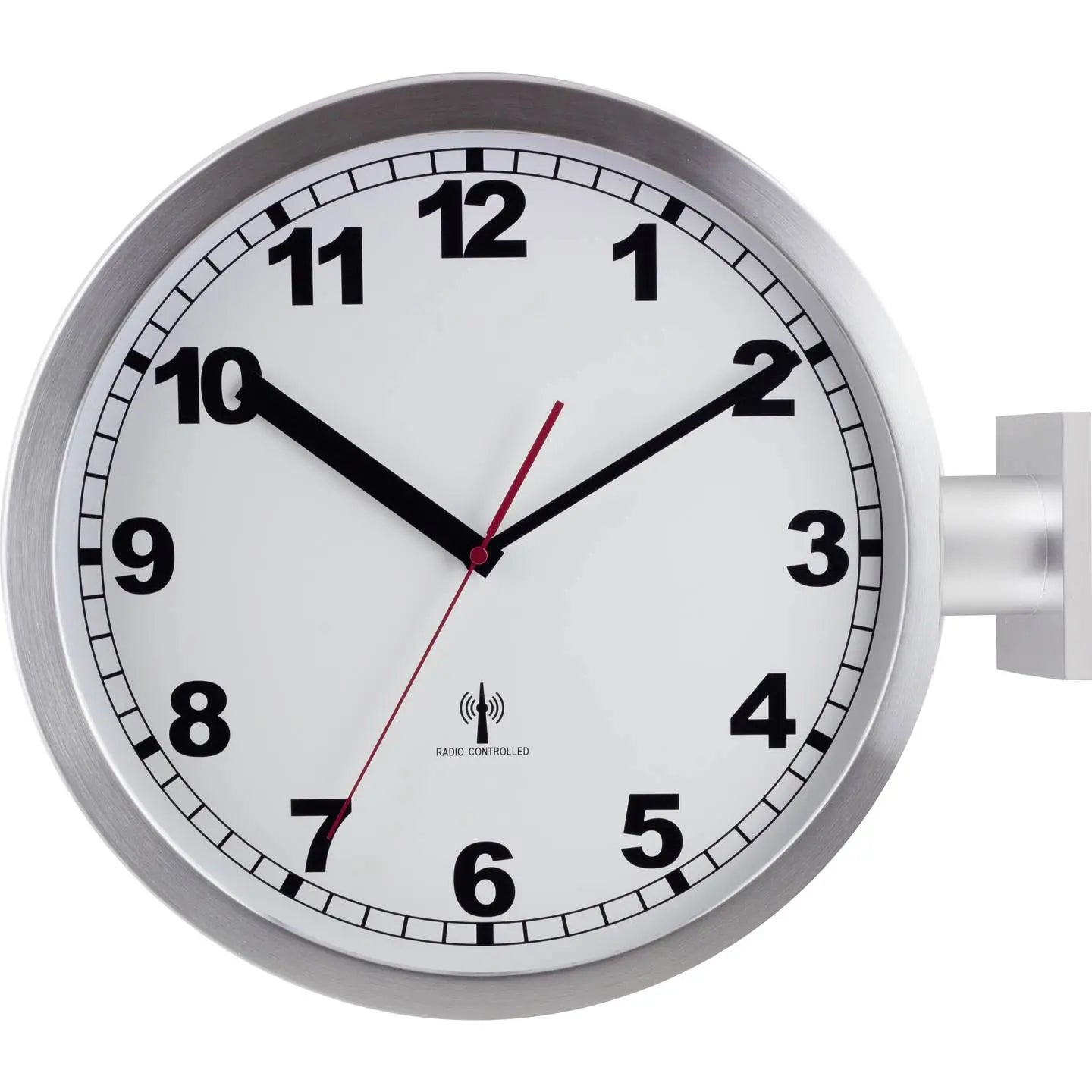 B-Ware Eurotime 91764 47 Funk Wanduhr Funkuhr Küchenuhr Uhr Wanduhr ø 40 Cm Alumin873