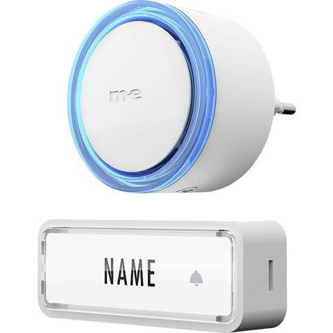 B-Ware M E Modern Electronics 41150 Funkklingel Türgong Komplett Set Mit Namensschild