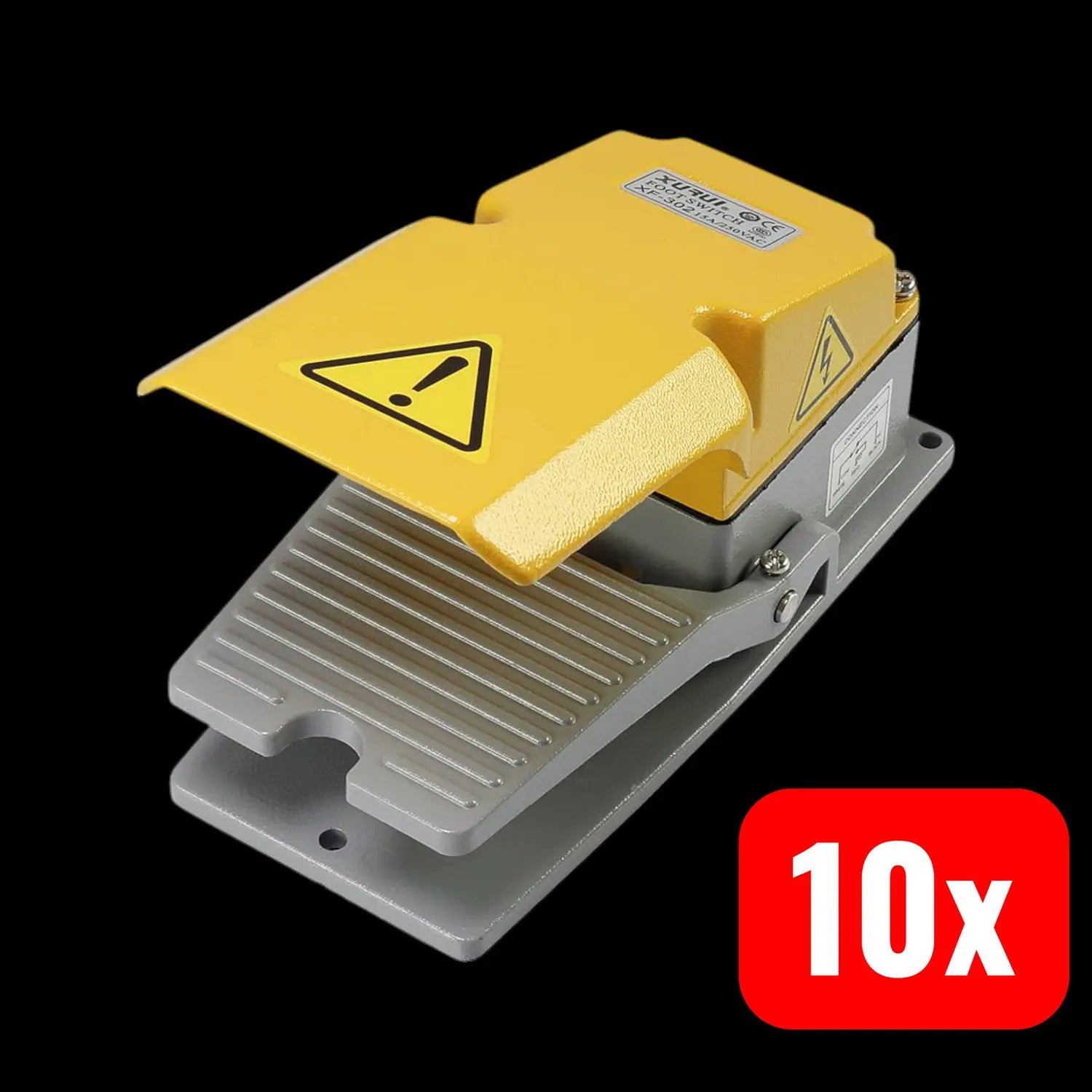 B-Ware Tru Components Xf 302 Fußschalter 250 V/Ac 15 A Mit 1 Schließer 10 Stück