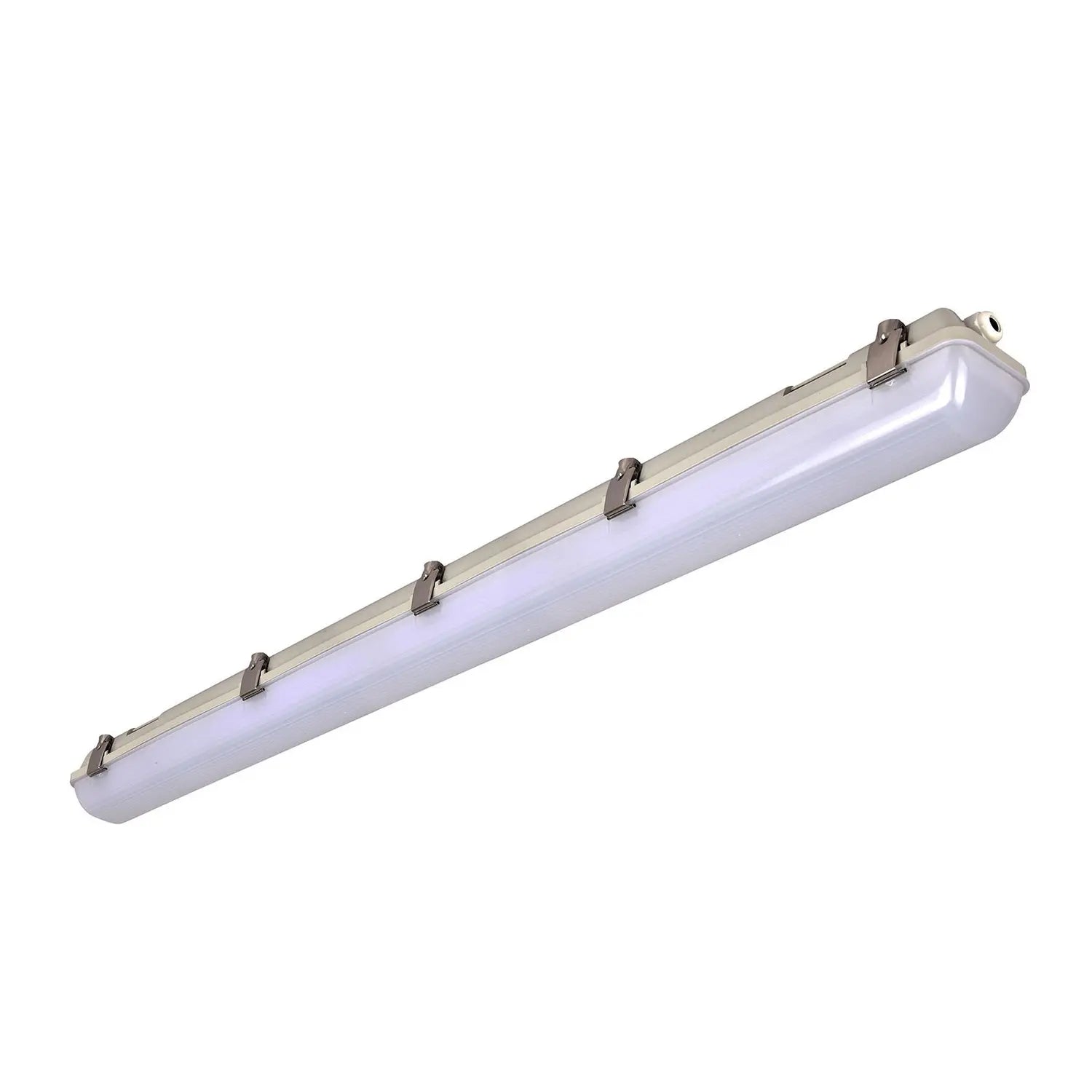 B-Ware G & L Led Feuchtraumleuchte Deckenleuchte Hallenleuchte Grau 126 Cm 40 W Ip65
