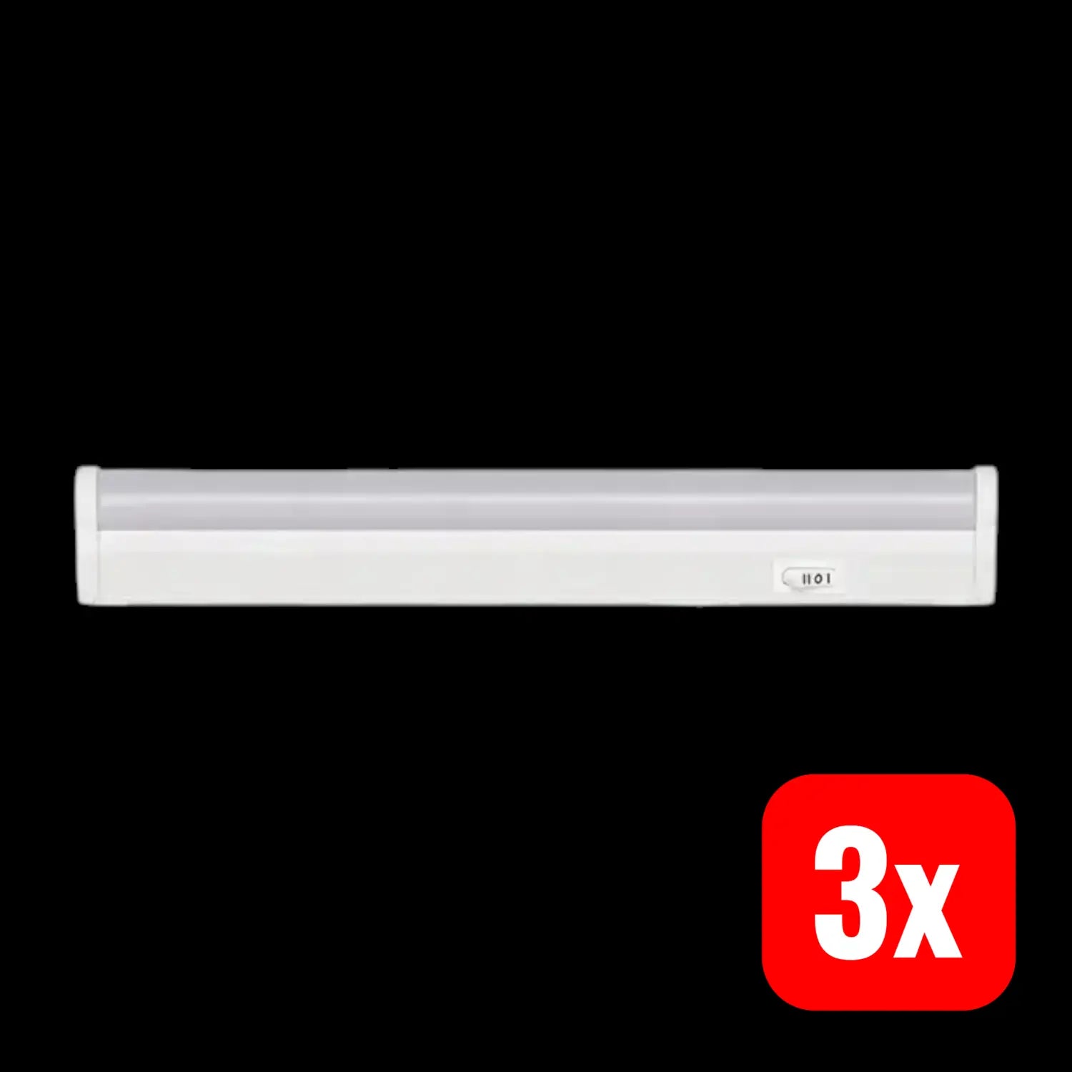 B-Ware G&L Led Lichtleiste Lichtband Weiß Aluminium Kunststoff 31 5 Cm Schalter 3 Stück