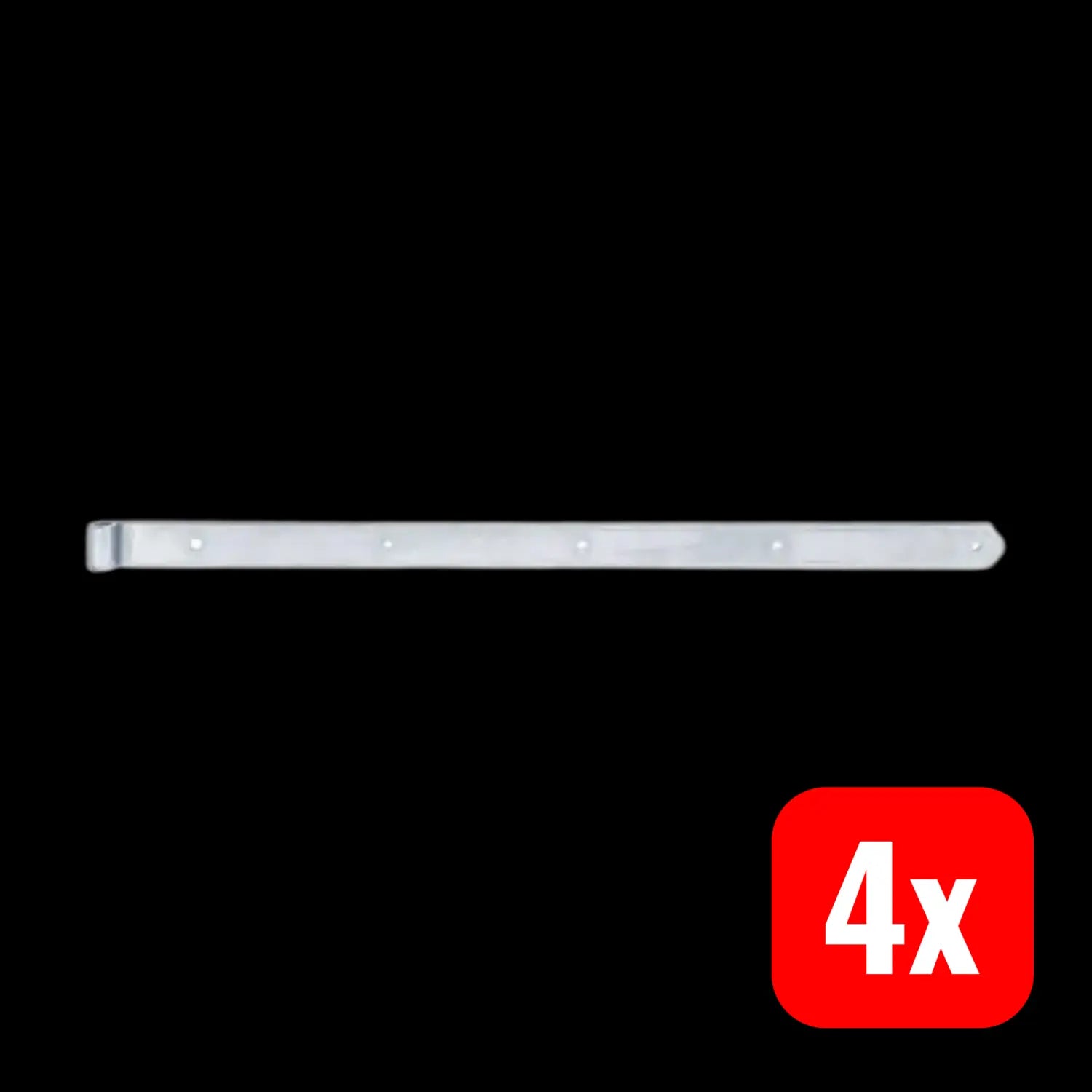 B-Ware Gah Alberts Ladenband Kloben Stahl Abgerundet Galvanisch Verzinkt 800 Mm 4 Stück