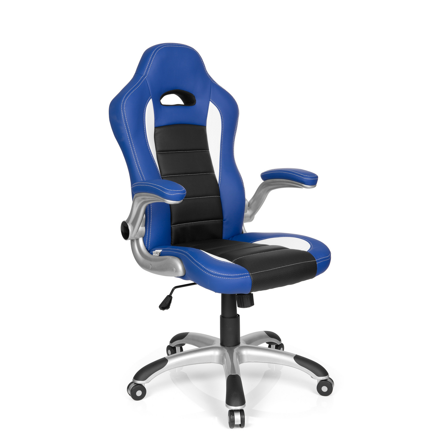 C-Ware Hjh Office Gaming Stuhl Bürostuhl Game Sport Blau Schwarz Siehe Text/Foto
