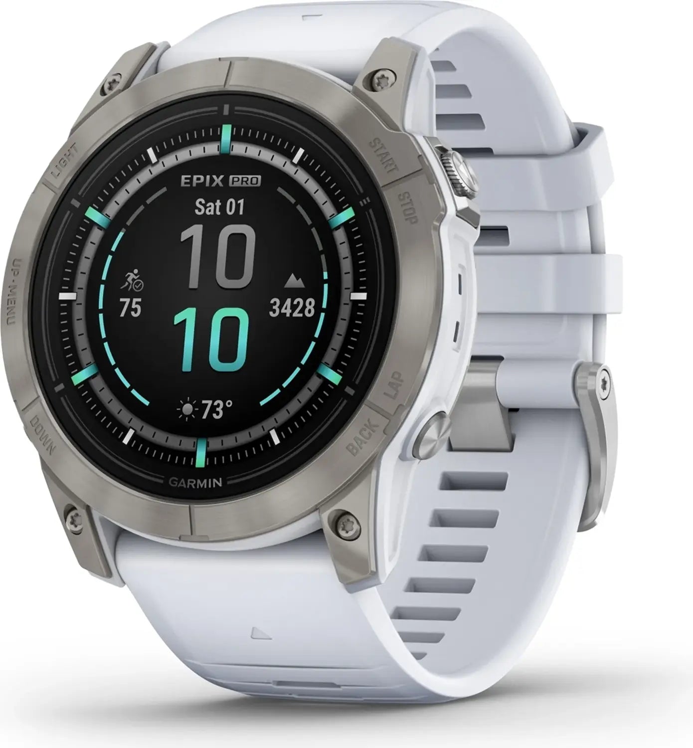 B-Ware Garmin Smartwatch Gps Uhr Epix Pro Gen 2 Sapphire 51mm Onesize Weiß Grau 32242