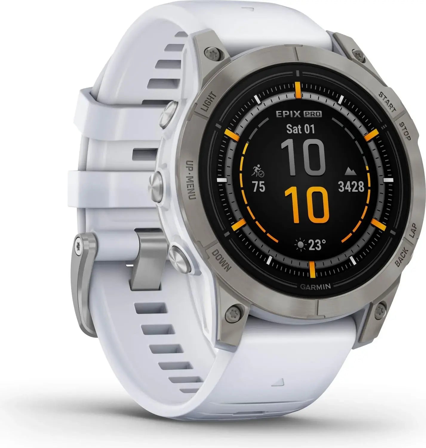 B-Ware Garmin Uhr Gps Smartwatch Epix Pro Gen 2 Saphir Amoled 47mm Weiss Onesize 32 Gb