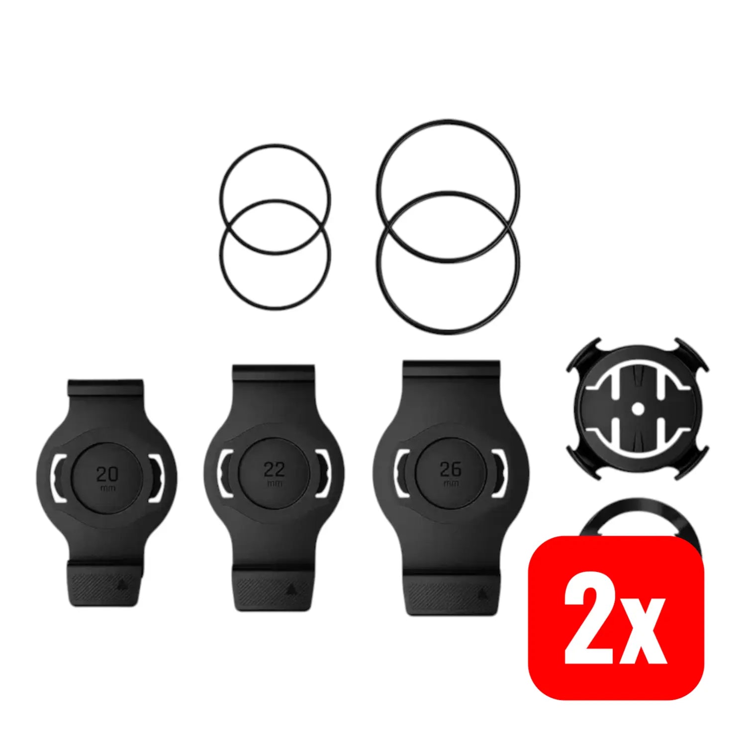 B-Ware Garmin Fahrradhalterung Halter Fahrrad Fenix 6 7 Uhr Schwarz Onesize 2 Sets