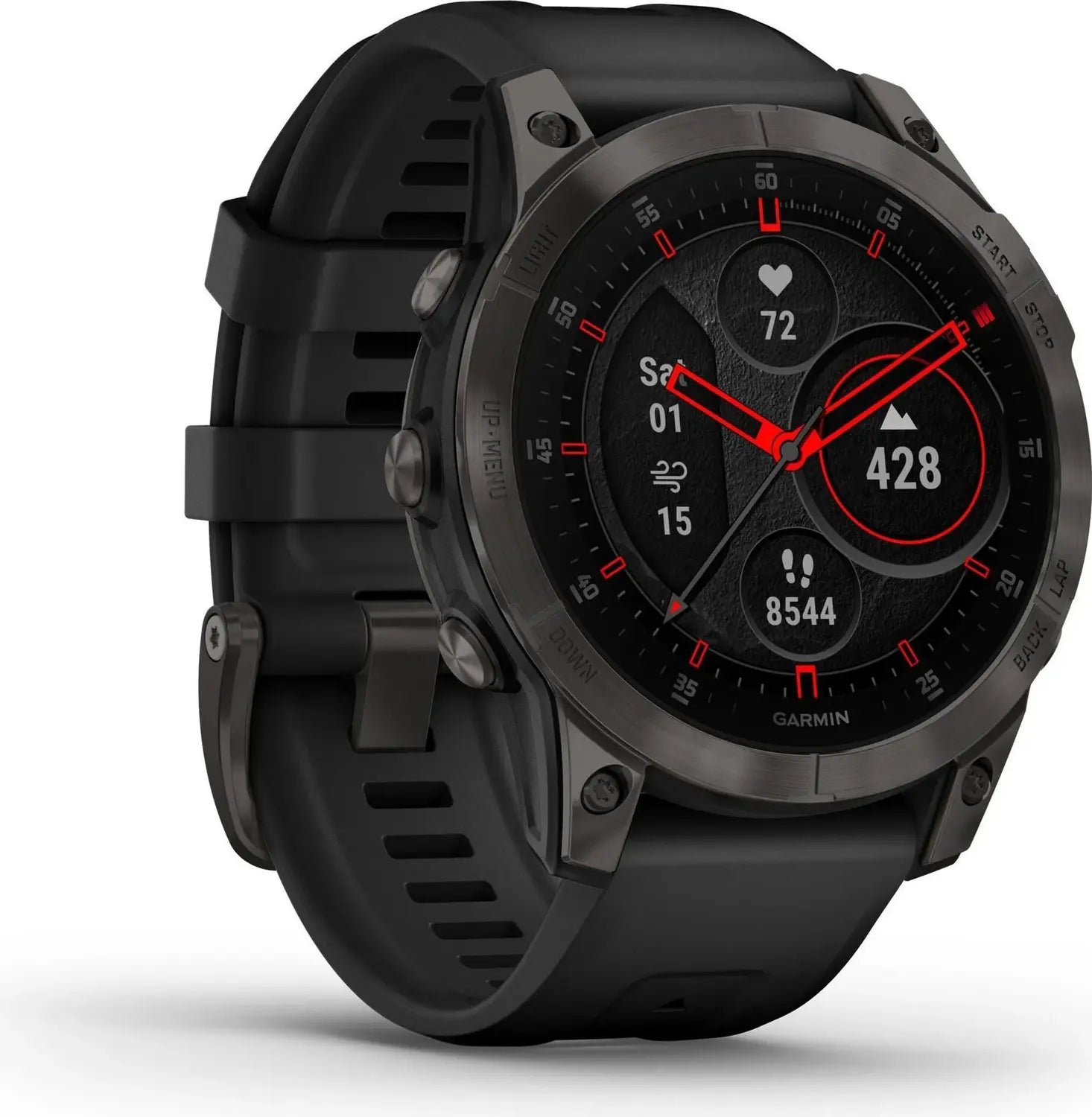 B-Ware Garmin Sportuhr Uhr Gps Smartwatch Epix Gen 2 Saphir Titan 47 Mm Schwarz Onesize