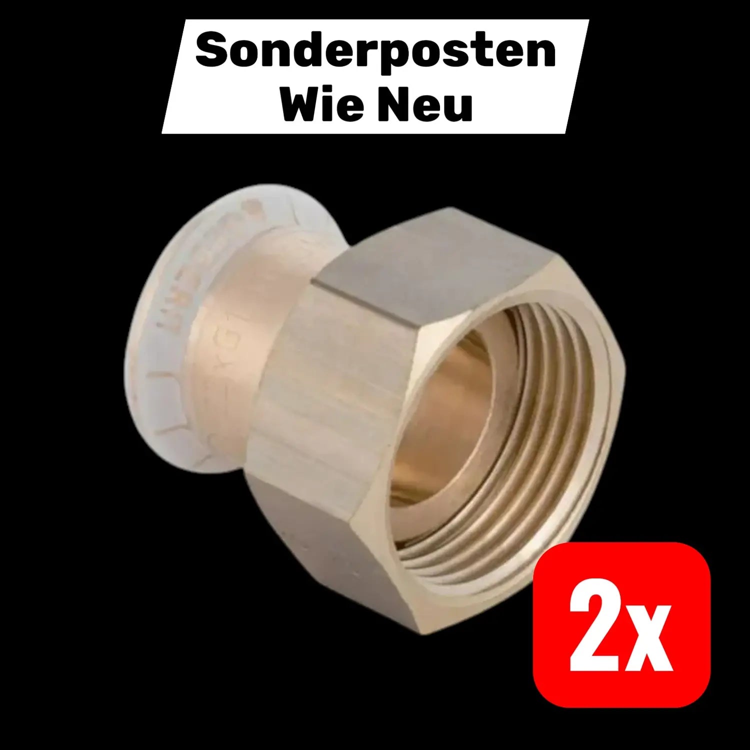 B-Ware Geberit übergang Fitting Kupplung Mapress Rotguss 28mmx11 4 Zoll Kupfer 2 Stück