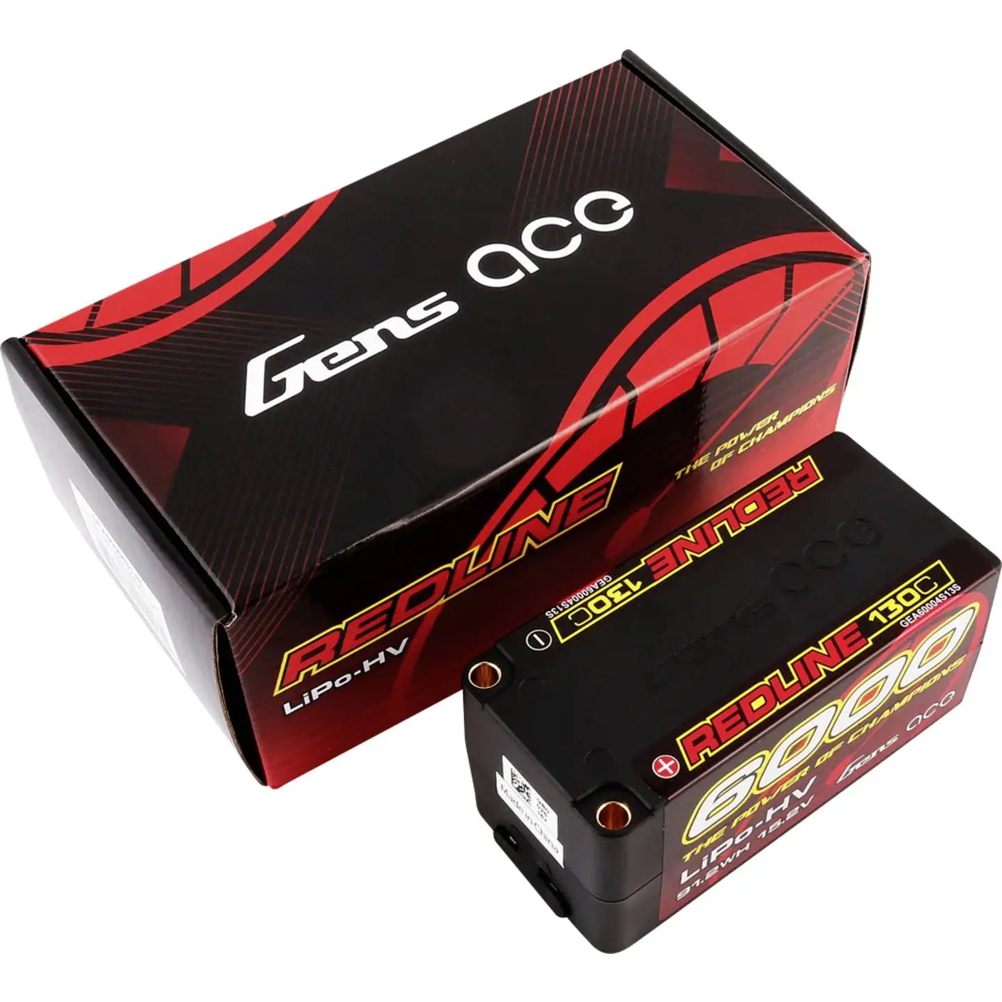 B-Ware Gens Ace Akkupack Batterie Li Po 6000m Ah 15.2 V 4 S2 P Redline Series Hardcase